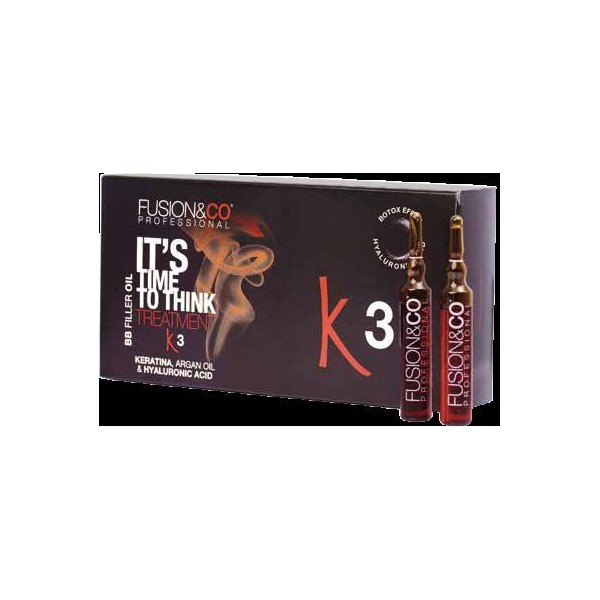 FusionCo Oleo Mineral K3 Ampollas Efecto Botox 20x12 ml