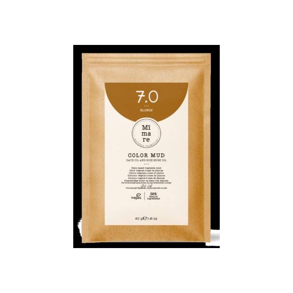 Coloracion en Barro 7.0 Rubio 40 gr. MIMARE